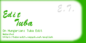 edit tuba business card